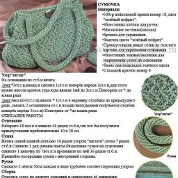 Вязаная сумочка со схемой