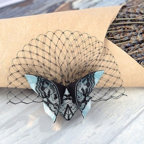 Бабочки из ткани в технике оригами