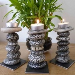 Идеи декора из гальки