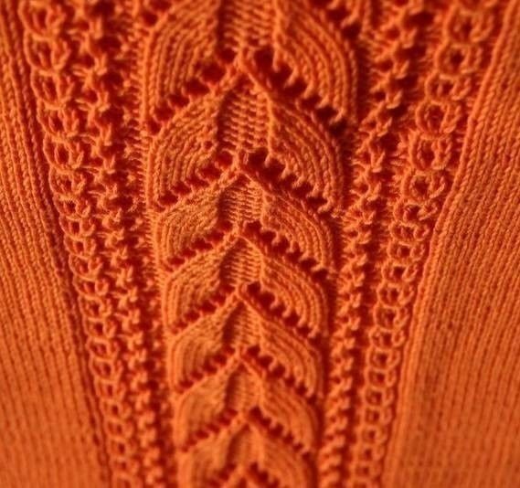 Интересные узоры на спицах