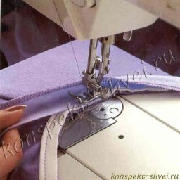 Как сделать кант на круглой горловине в трикотажном изделии