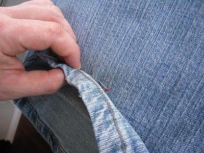 Как укоротить джинсы и сохранить фабричный шов в целости
