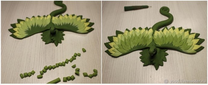 Цветочный дракон из полимерной глины Цветочный дракон из полимерной глины