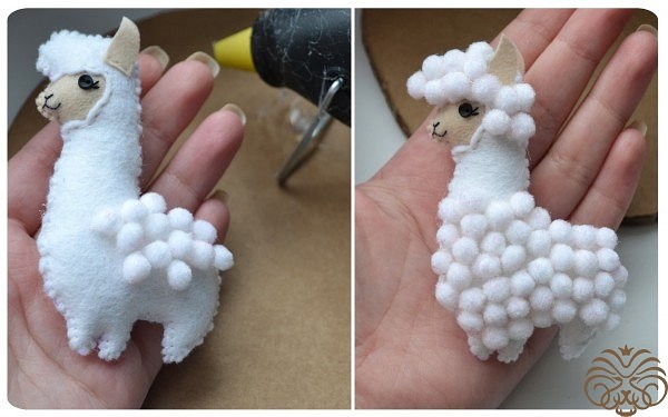Милые альпаки из фетра Милые альпаки из фетра