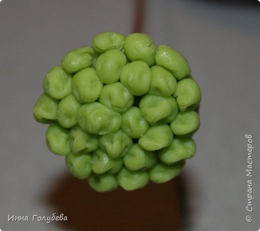 Нежный цветок из холодного фарфора