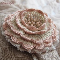 Шикарные вязаные цветы