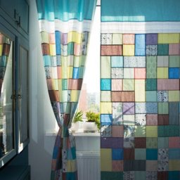 Шторы лоскутные "Витражные окна"