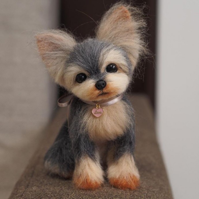 Собачки из войлока