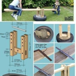 Оформление детской площадки на даче
