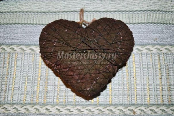 Кофейный топиарий в форме сердца