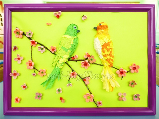 Картина в стиле квиллинг: мастер-класс