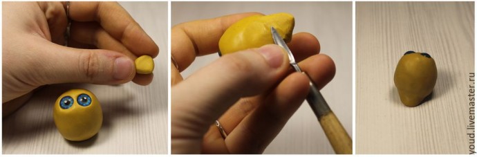 Совёнок из полимерной глины Совёнок из полимерной глины