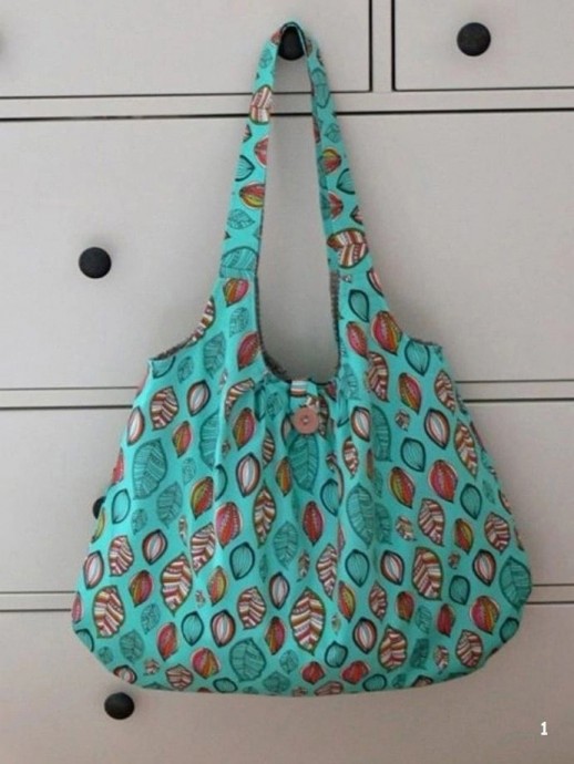 Выкройка и небольшой мастер-класс по пошиву сумочки из ткани