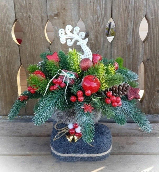 Сапожок из пластиковых бутылок