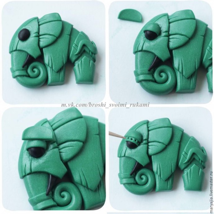 Необычный слон в стиле биомеханика