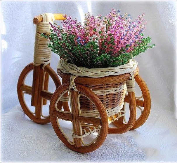 ​Нежный вереск из бисера