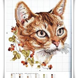 Вышитые кошечки