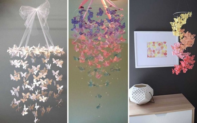 Декор бабочками