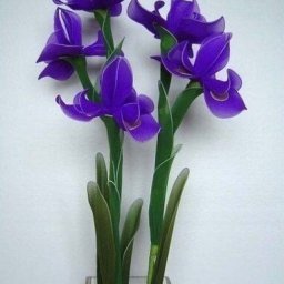 Ирисы из капрона