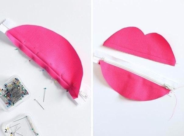 ​Косметичка в виде губ