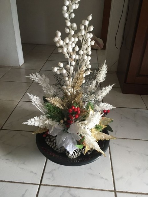 Зимние композиции из цветов