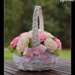 Корзинка из газетных трубочек: мастер-класс