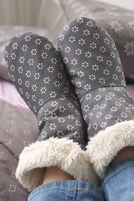 Шьём уютные тапочки