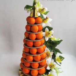 Создаем цитрусовую елочку на картонной основе