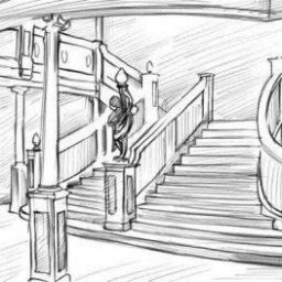 ​Учимся рисовать лестницу