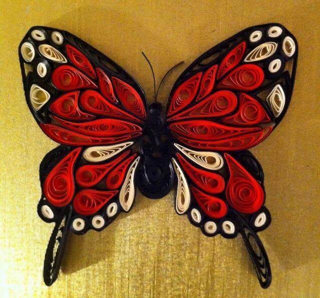 Бабочки в технике квиллинг