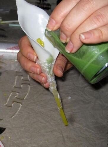 Делаем каллу из мыла