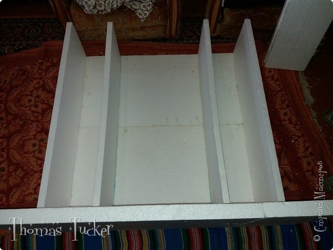 ​Камин своими руками на Новый год из пенопласта