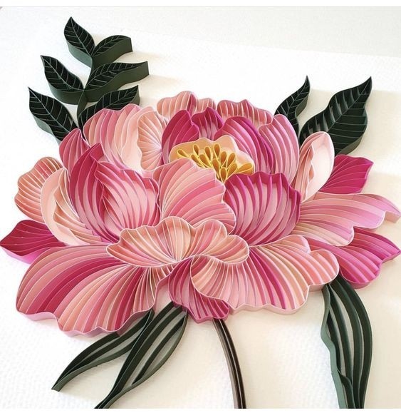 Прекрасные цветы в технике квиллинга