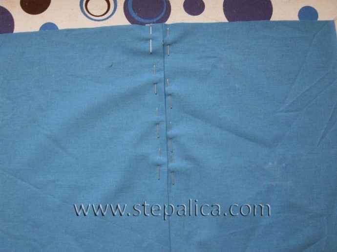 Молния под складку