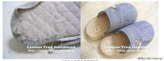 Шьем красивые домашние тапочки из ненужной рубашки: мастер-класс