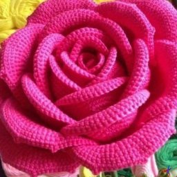 Розочки из пряжи