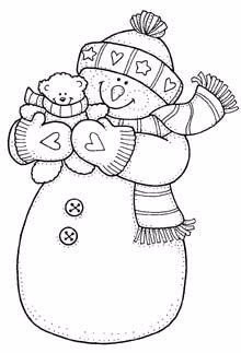 Новогодние шаблоны для росписи окон: снеговички