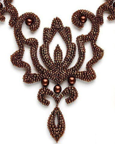 Шикарное колье из бисера