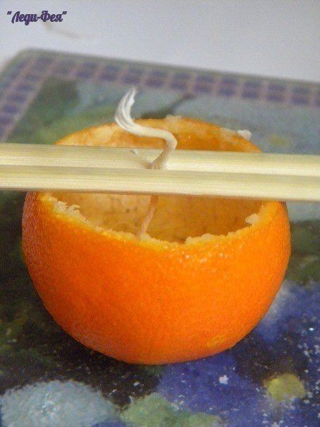 ​Свеча-апельсинка