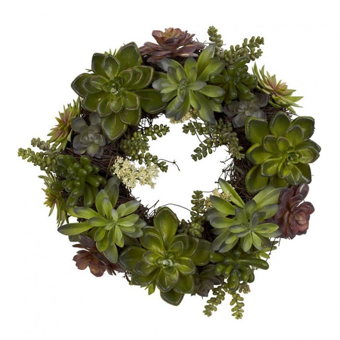 Восхитительные венки из суккулентов
