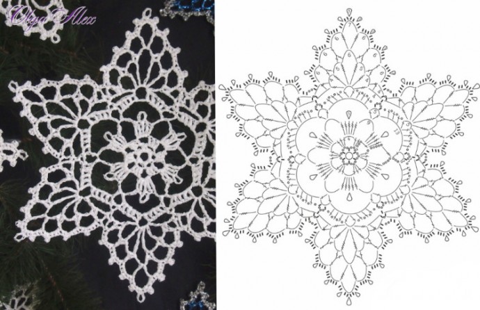 Большая подборка красивых мотивов крючком