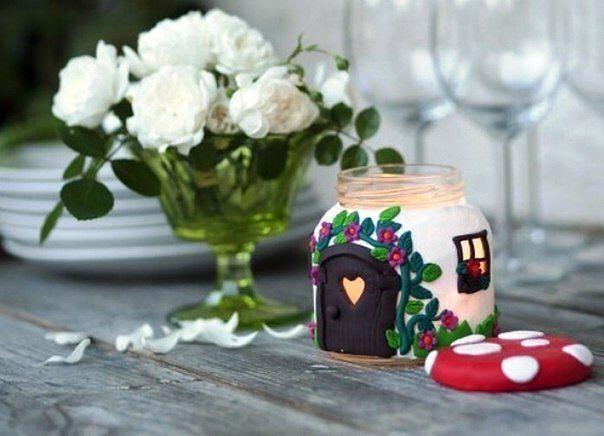 Декорируем баночки