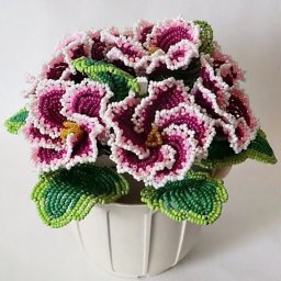 Глоксиния из бисера