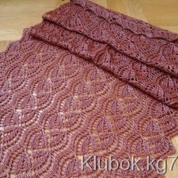 Изумительный ажурный узор для палантина