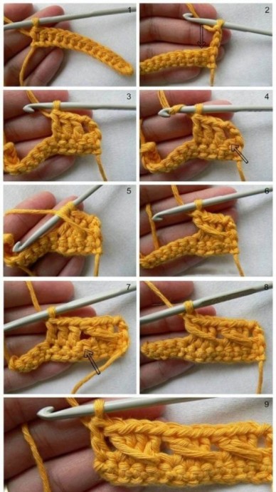 Красивый узор крючком