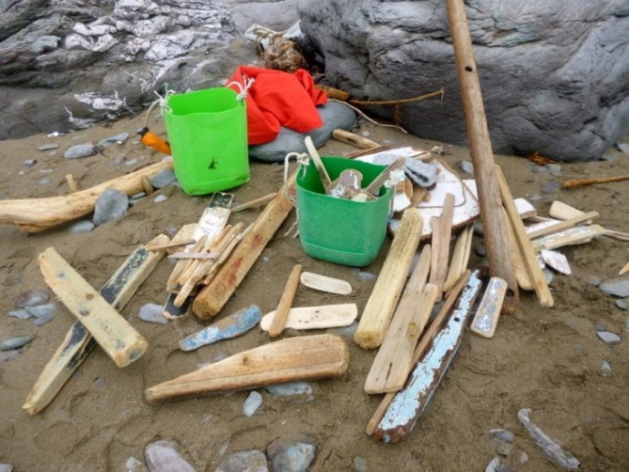 Домики из деревянных щепок