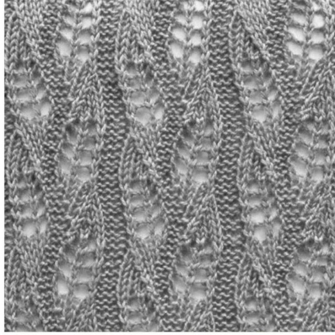 ​Чудесные узоры для вязания на спицах