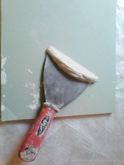 Веточка розы из шпатлевки Веточка розы из шпатлевки