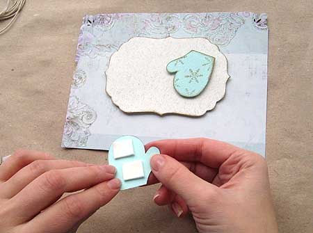 ​Открытка ручной работы к новому году