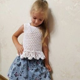 Вязаный хлопковый топ